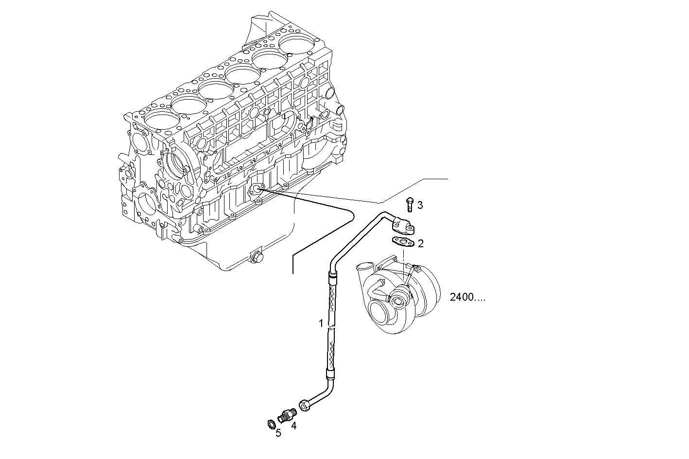 OIL DELIVERY LINE - C10ENTC23.00A004 CURSOR 10 - TIER 2 parts diagram