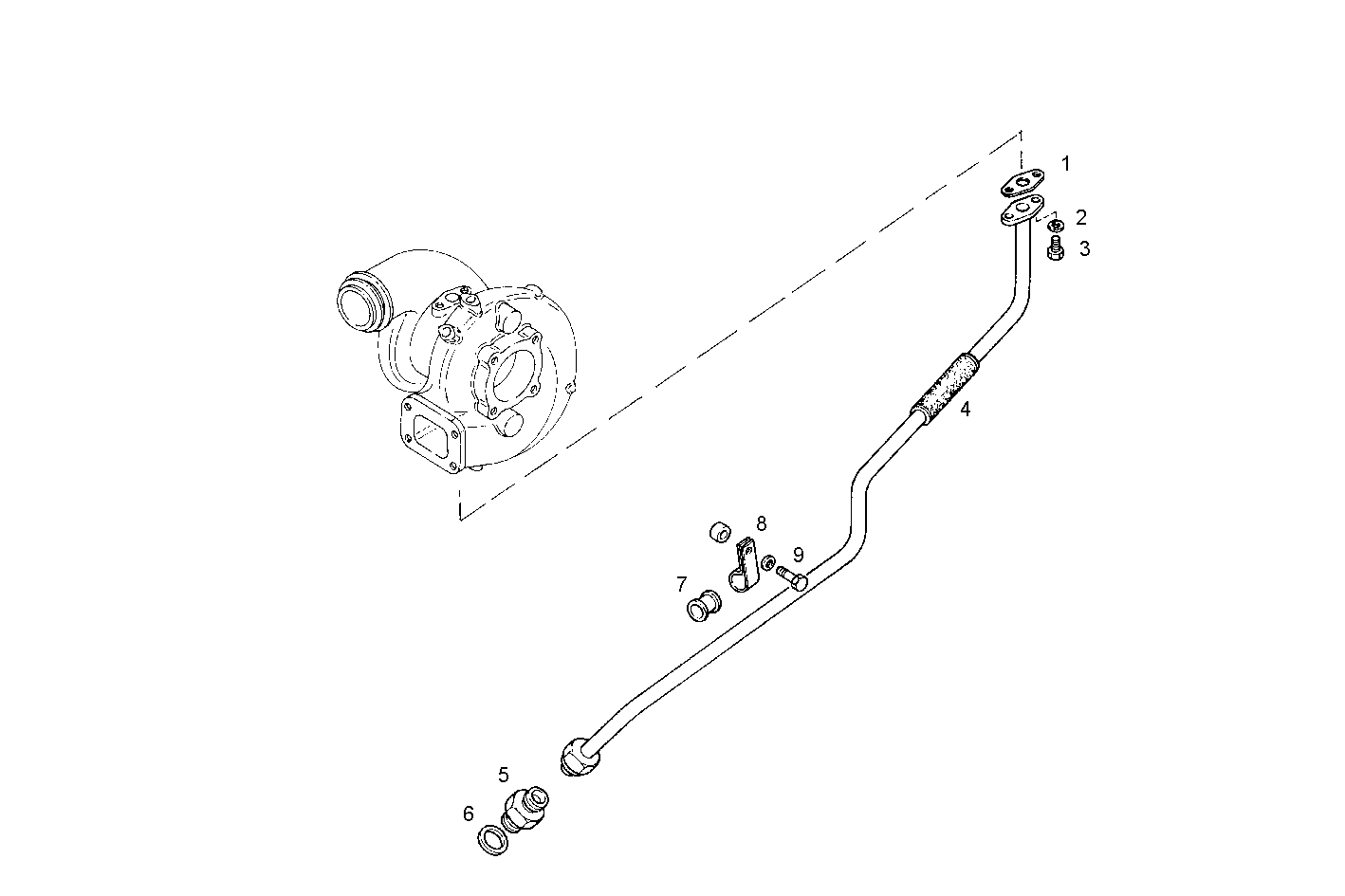 RETURN OIL LINE - C78ENTM30.10A002 CURSOR 8 parts diagram