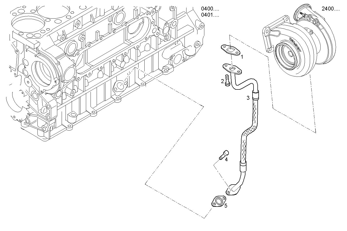 RETURN OIL LINE - CURSOR10TE1D.R991 CURSOR 10 - TIER 3 parts diagram