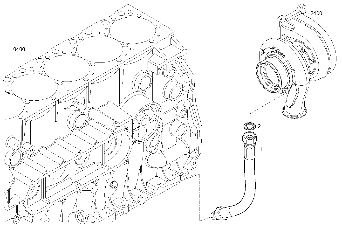 RETURN OIL LINE - GECURSOR250E.1A71M CURSOR 8 parts diagram
