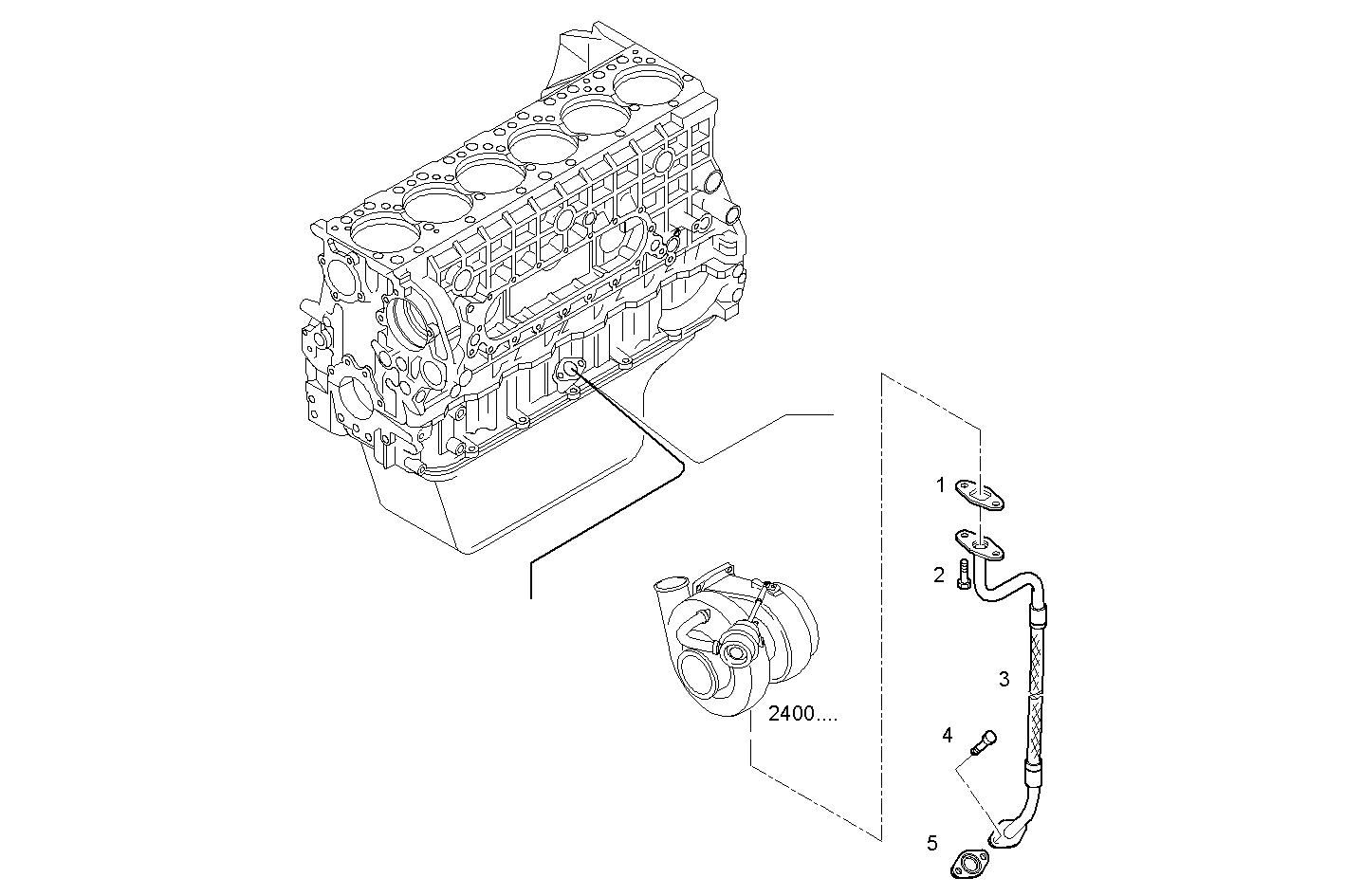 RETURN OIL LINE - C10ENTC23.00A004 CURSOR 10 - TIER 2 parts diagram