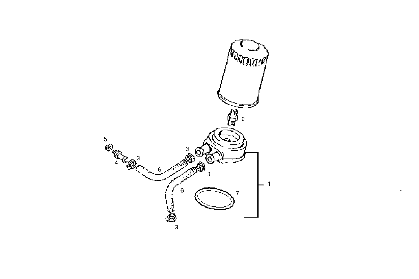 OIL - WATER HEAT EXCHANGER - 8035M06.20 8035M06 parts diagram