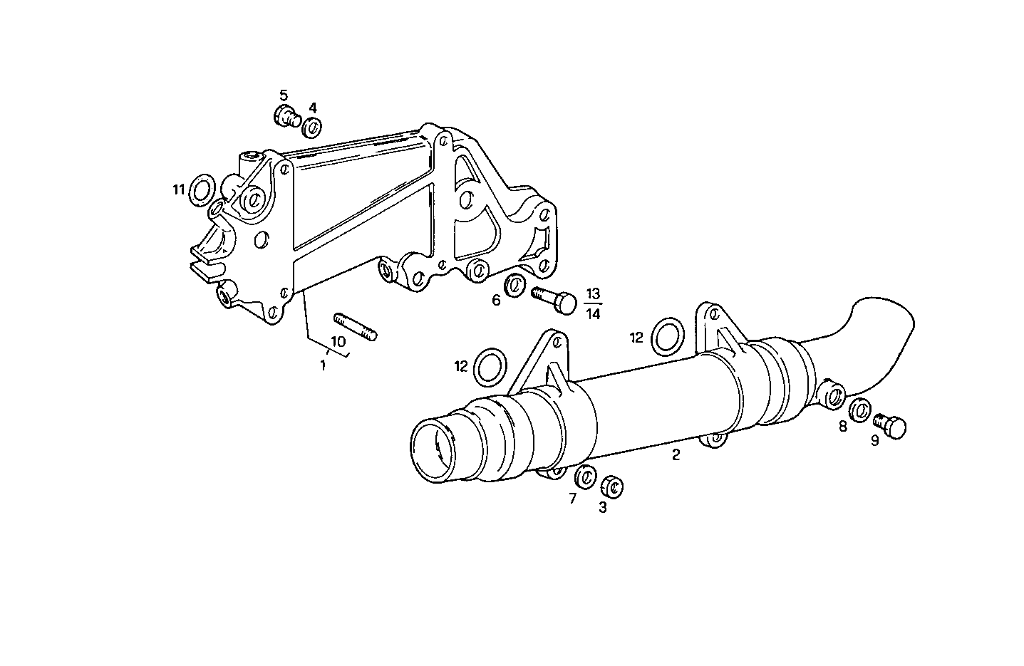 OIL - WATER HEAT EXCHANGER - 8061SRM24.10 8061SRM24 parts diagram