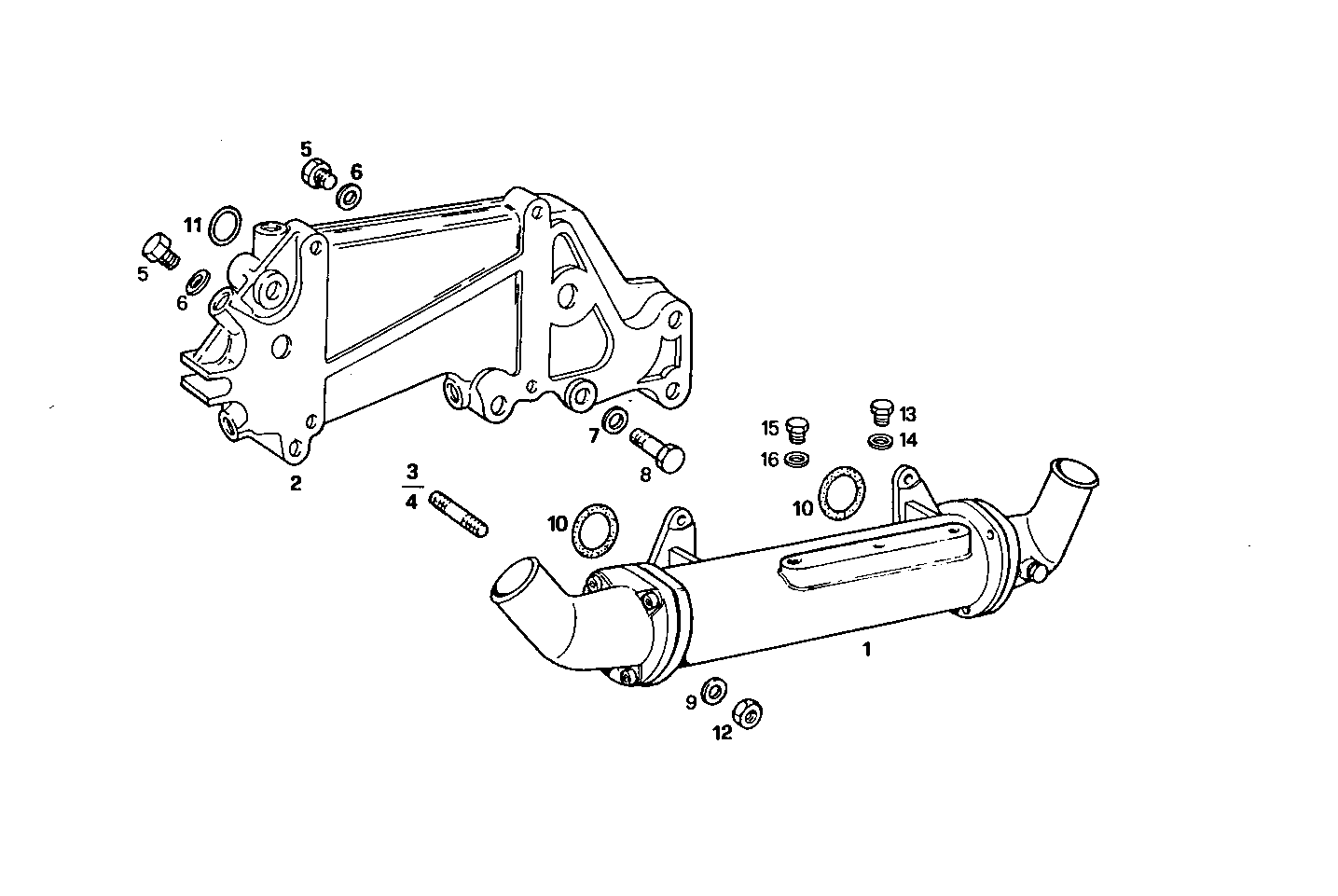 OIL - WATER HEAT EXCHANGER - 8060SM21.10 8060SM21 parts diagram