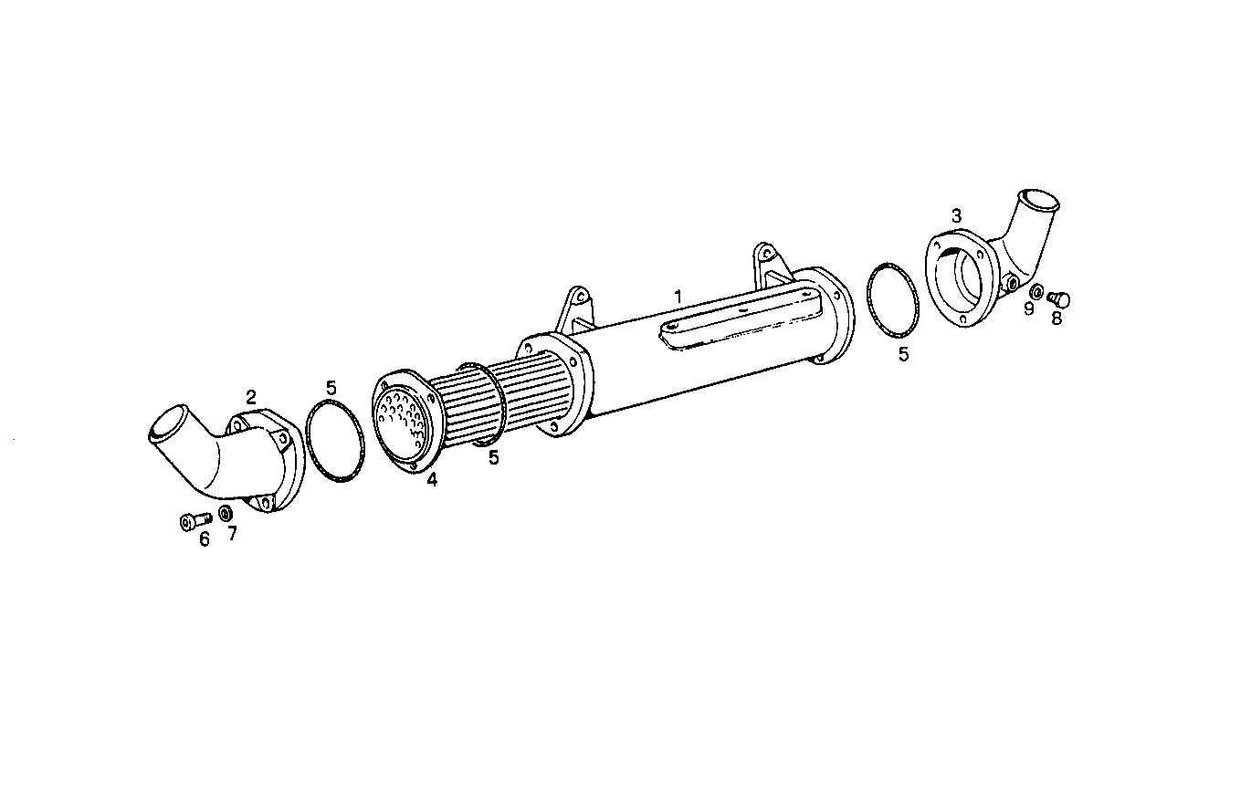 OIL - WATER HEAT EXCHANGER - 8060SM21.10 8060SM21 parts diagram