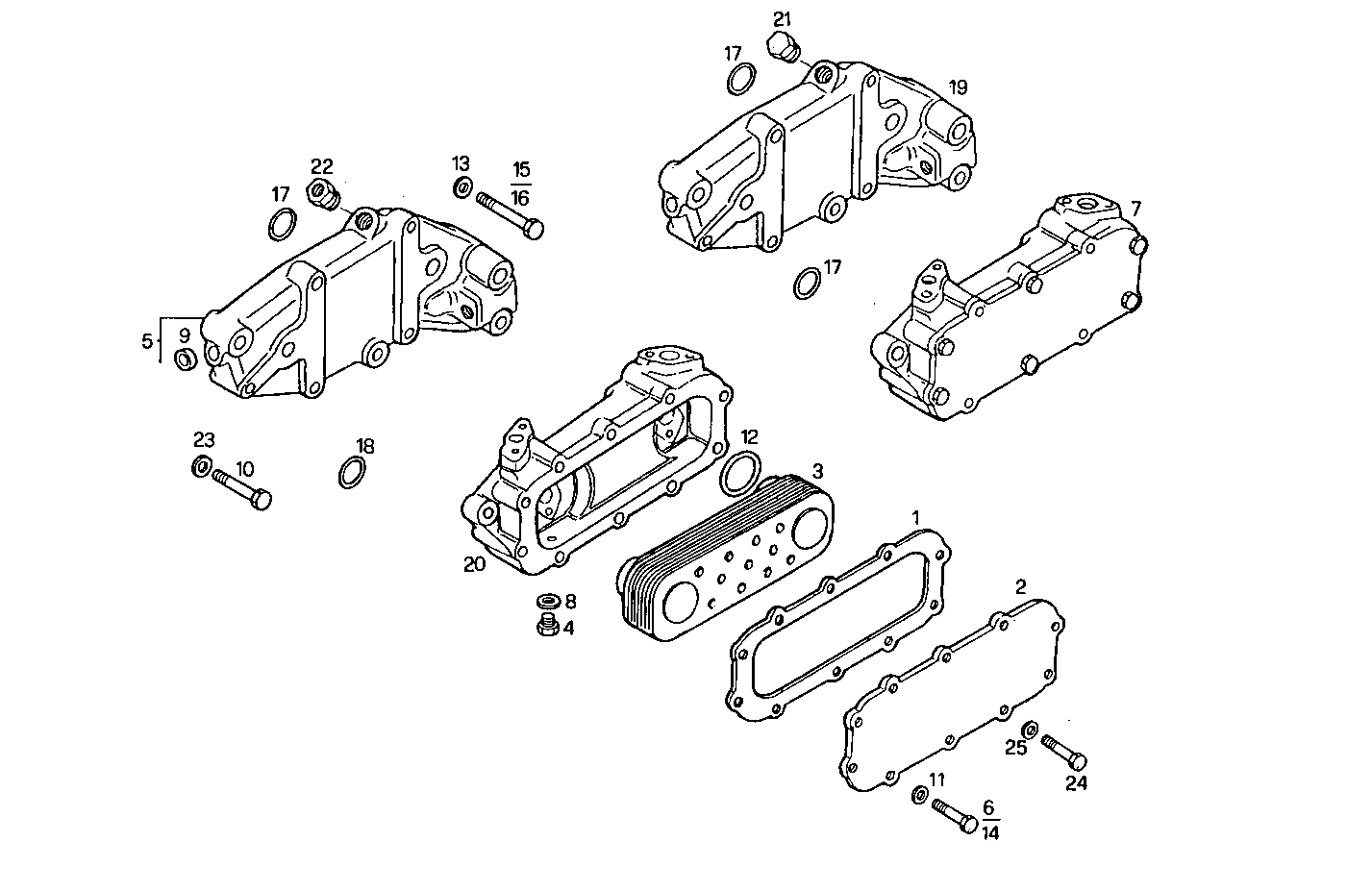 OIL - WATER HEAT EXCHANGER - 8040SRC21.11 8040SRC21 parts diagram