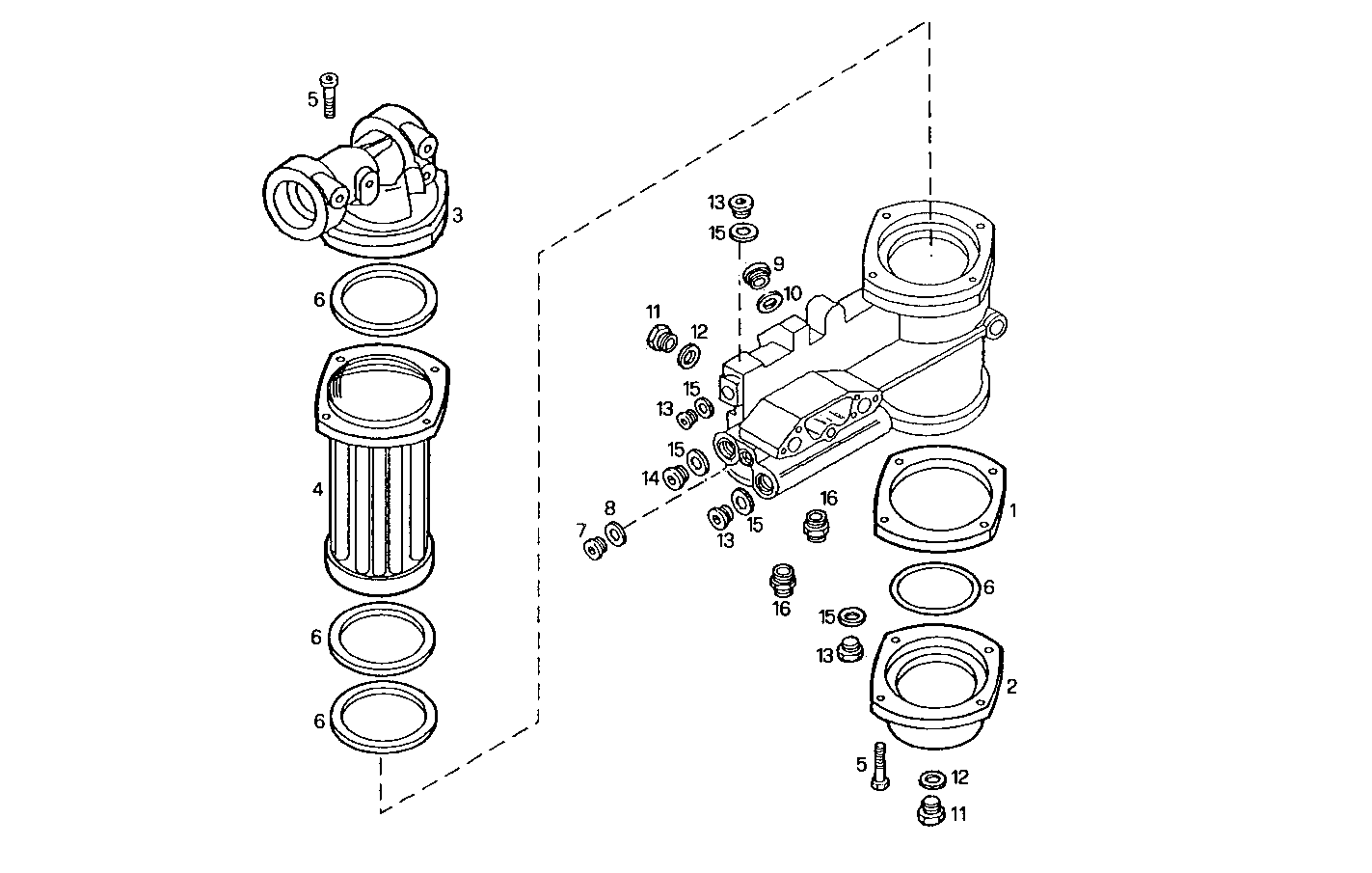 OIL - WATER HEAT EXCHANGER - 8210SRC21.31 8210SRC21 parts diagram
