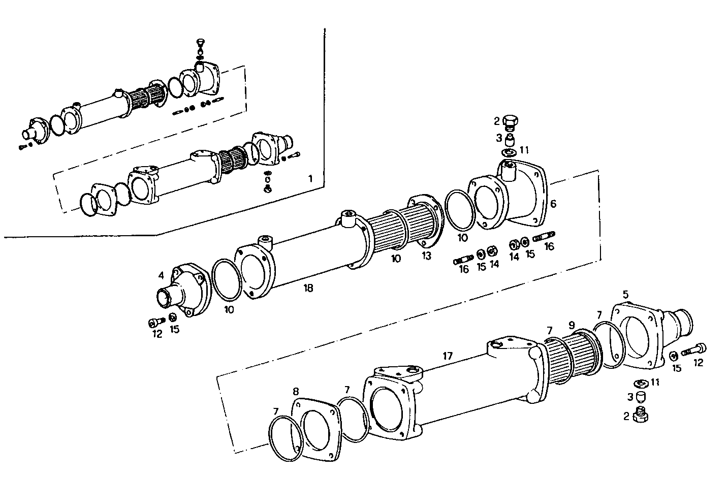 OIL - WATER HEAT EXCHANGER - 8210SRM45.10 8210SRM45 parts diagram