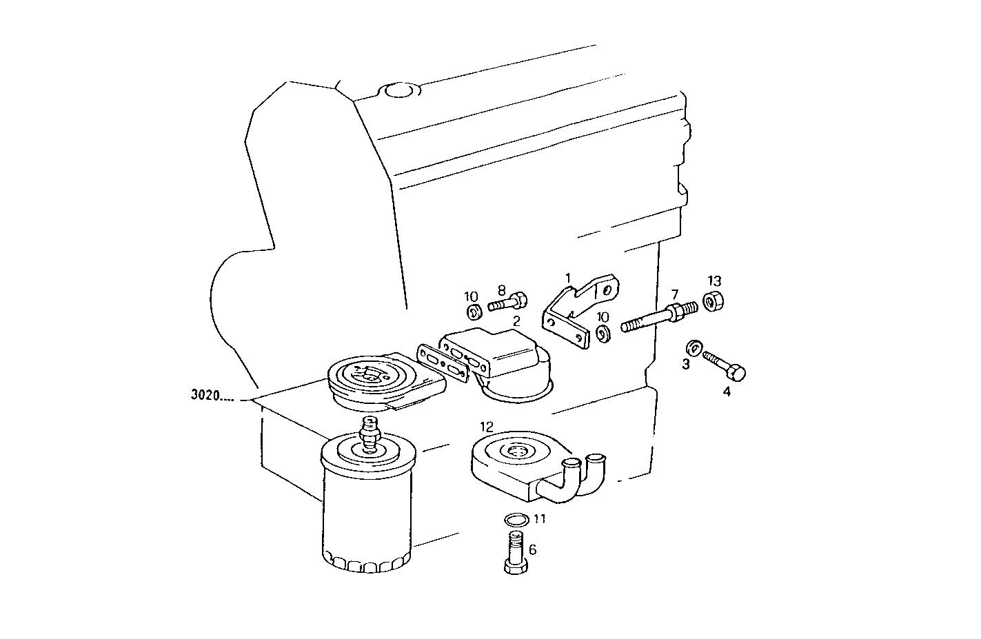 OIL - WATER HEAT EXCHANGER - 8140C00.00A006 8140C00 parts diagram