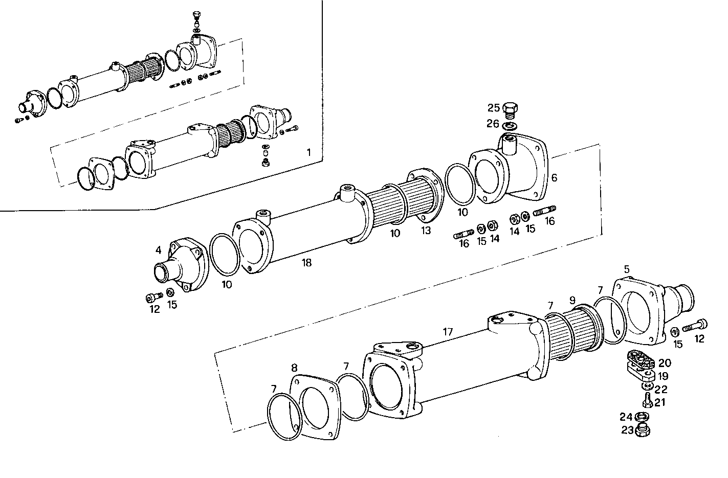 OIL - WATER HEAT EXCHANGER - 8210SRM45.31 8210SRM45 parts diagram