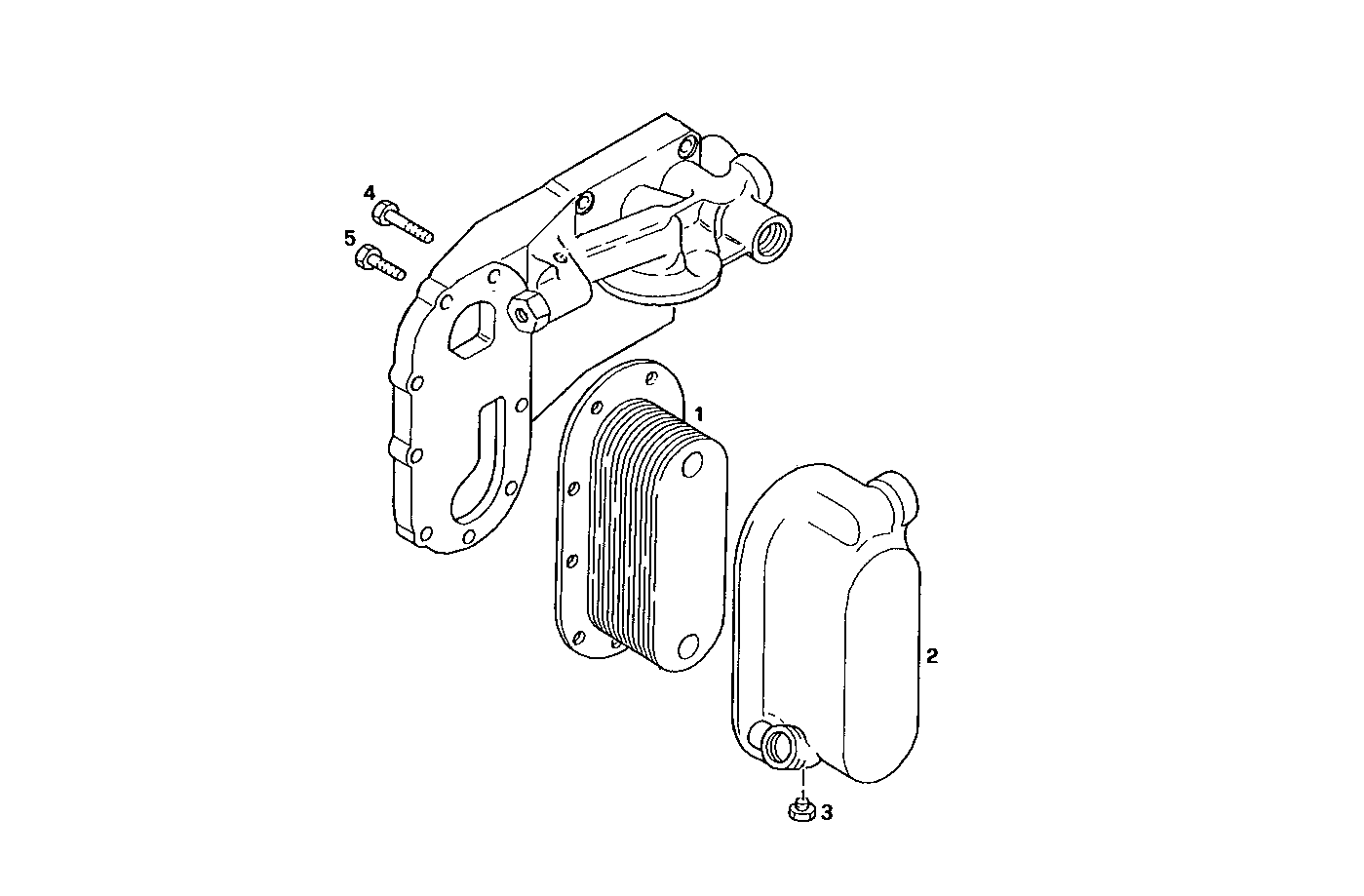 OIL - WATER HEAT EXCHANGER - 7675SE00.00 7675SE00 parts diagram