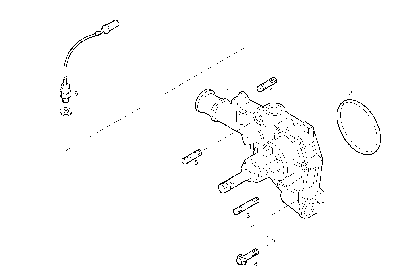 WATER PUMP - 8140.43C.3941 8140.43 parts diagram