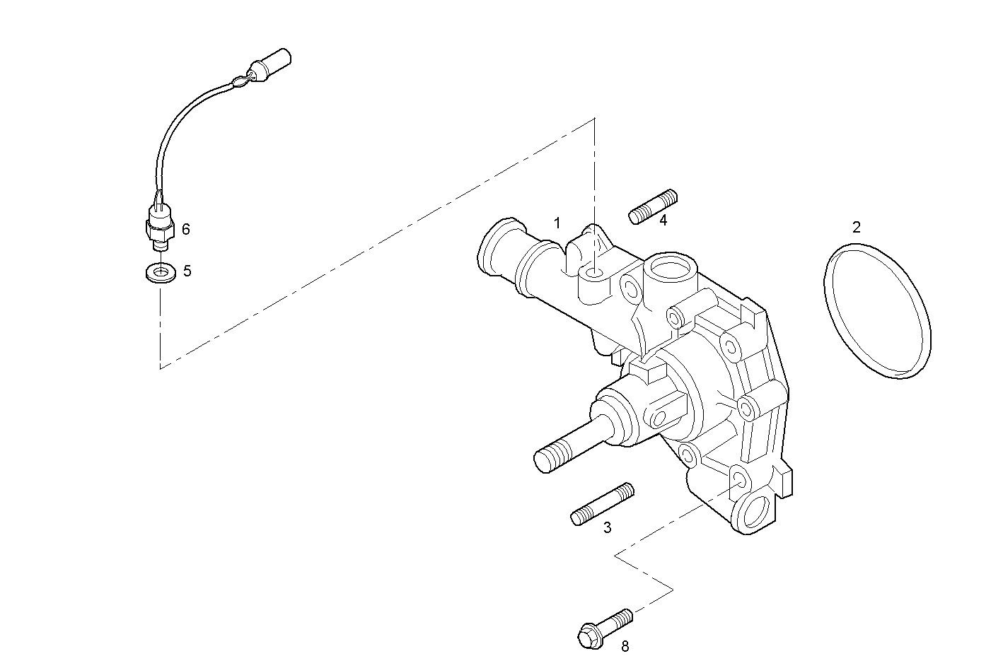 WATER PUMP - 8140.43C.2590 8140.43 parts diagram