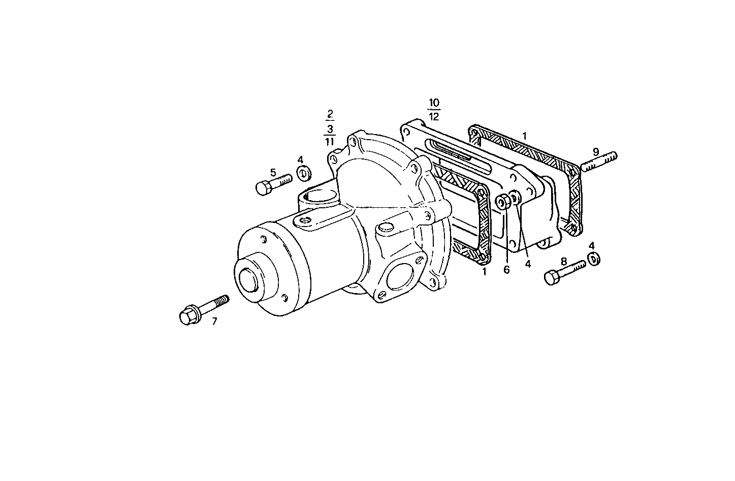 WATER PUMP - 8031M06.01 8031M06 parts diagram