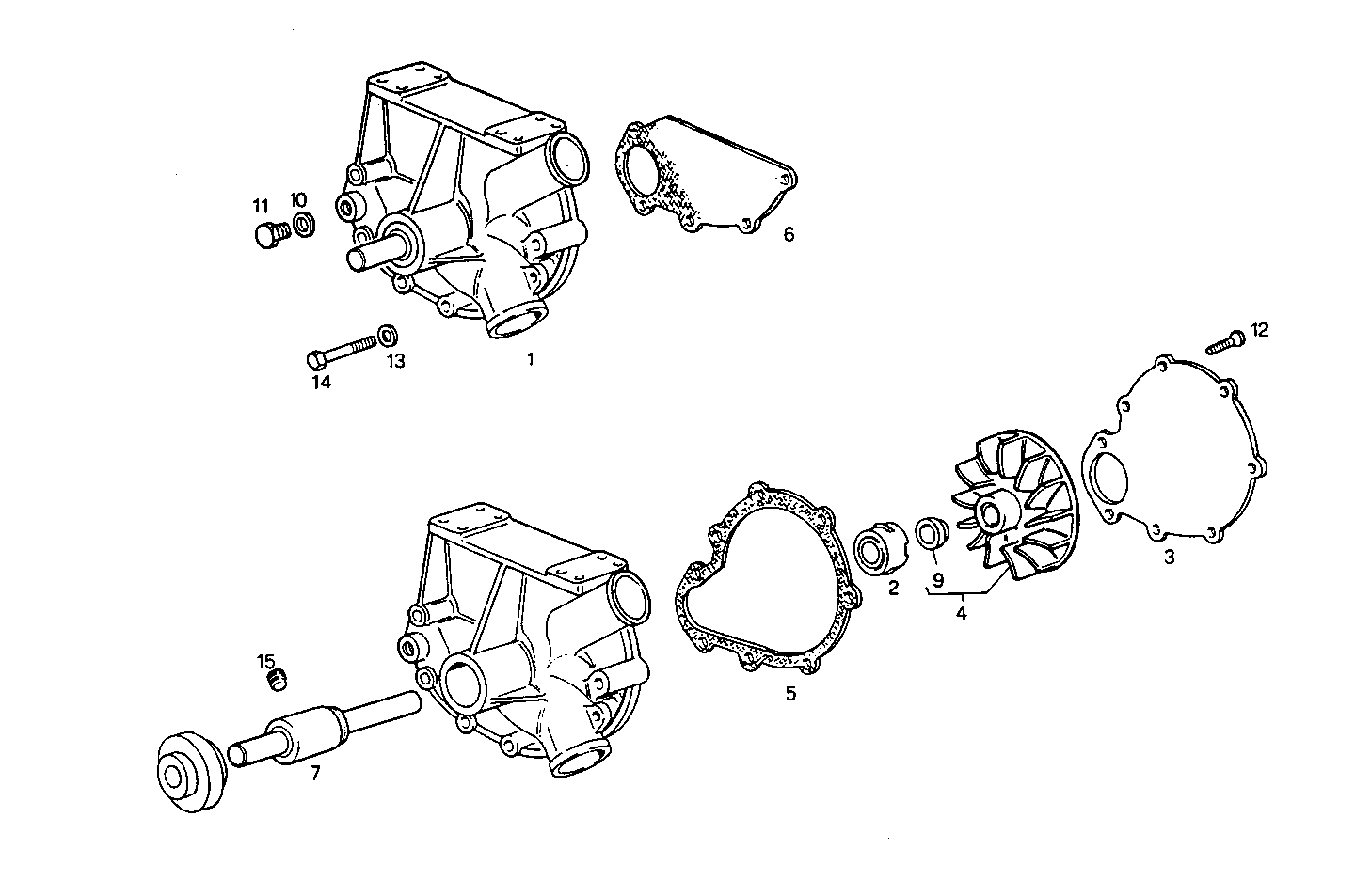 WATER PUMP - 8361Si10.00A029 8361SI10 parts diagram