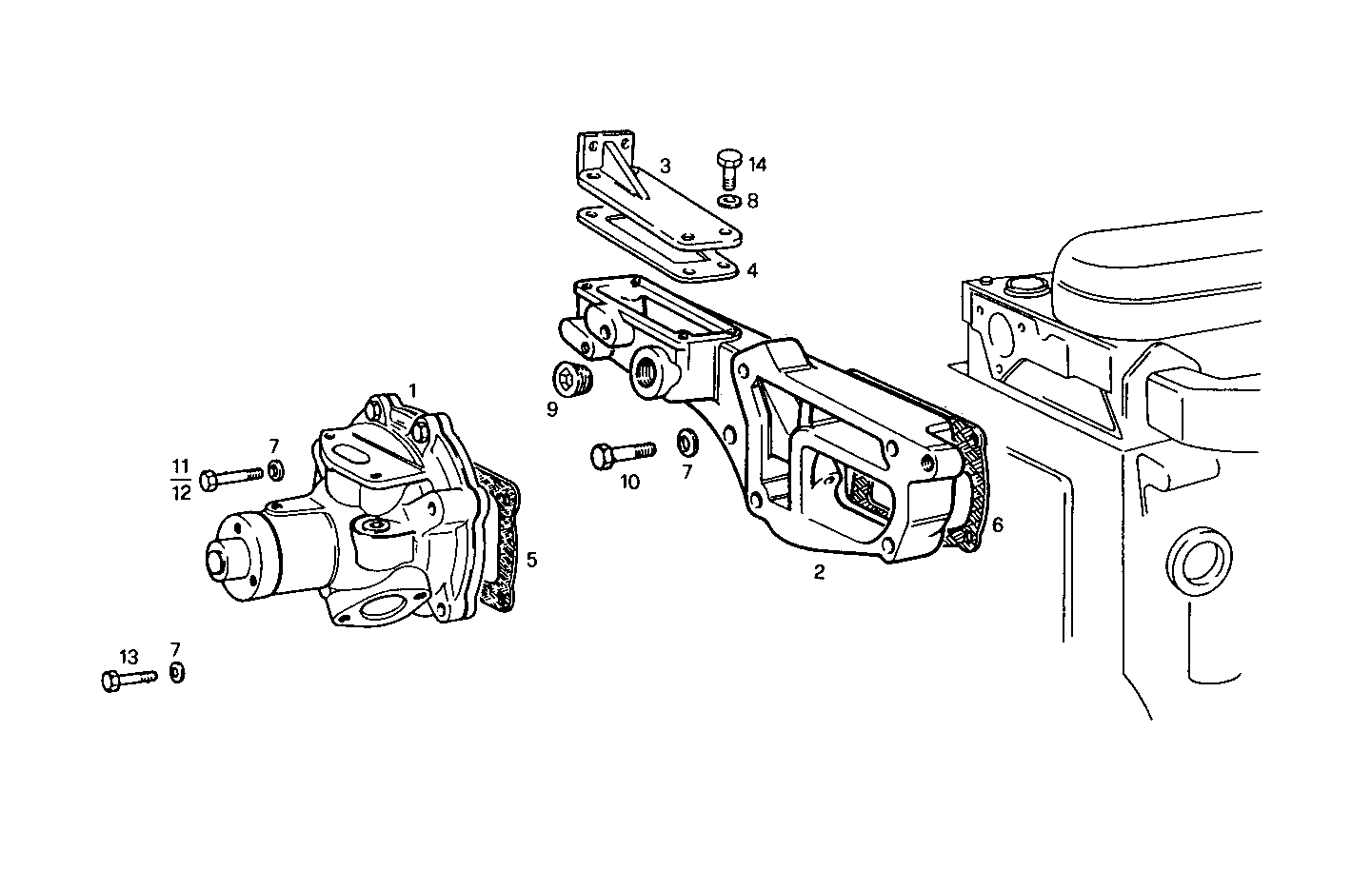 WATER PUMP - 8061SRM24.10 8061SRM24 parts diagram