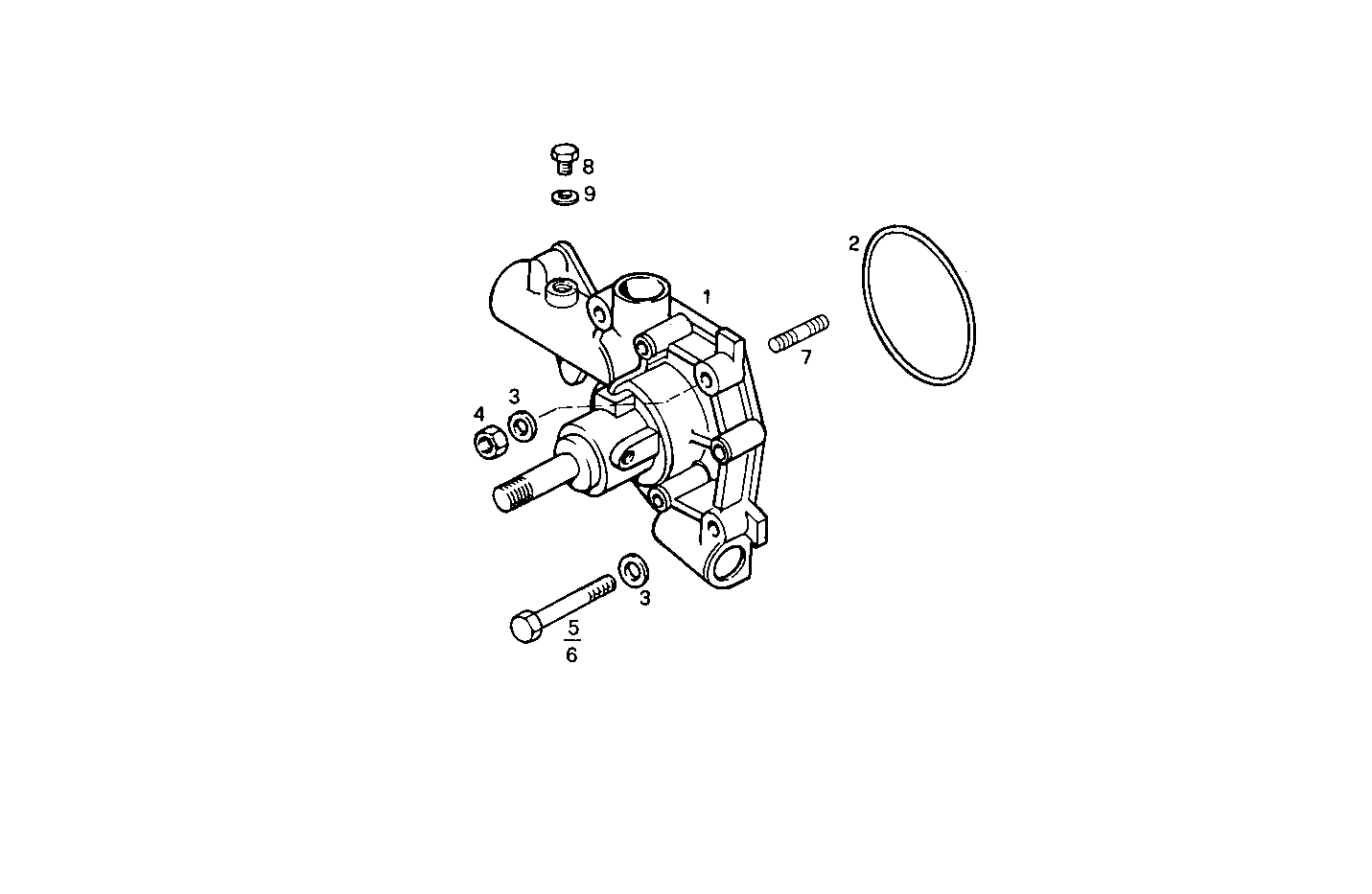 WATER PUMP - 8140C00.00A005 8140C00 parts diagram