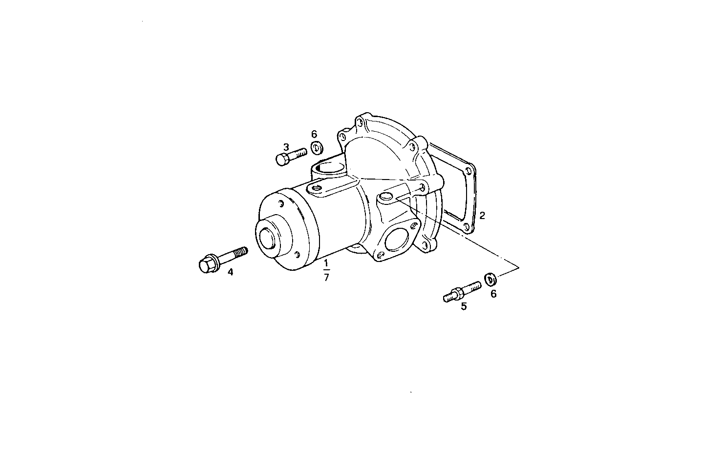 WATER PUMP - 8061SRM25.13 8061SRM25 parts diagram