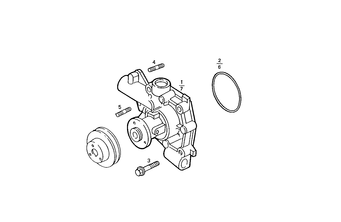 WATER PUMP - 8141i67.02A010 8141i67 parts diagram