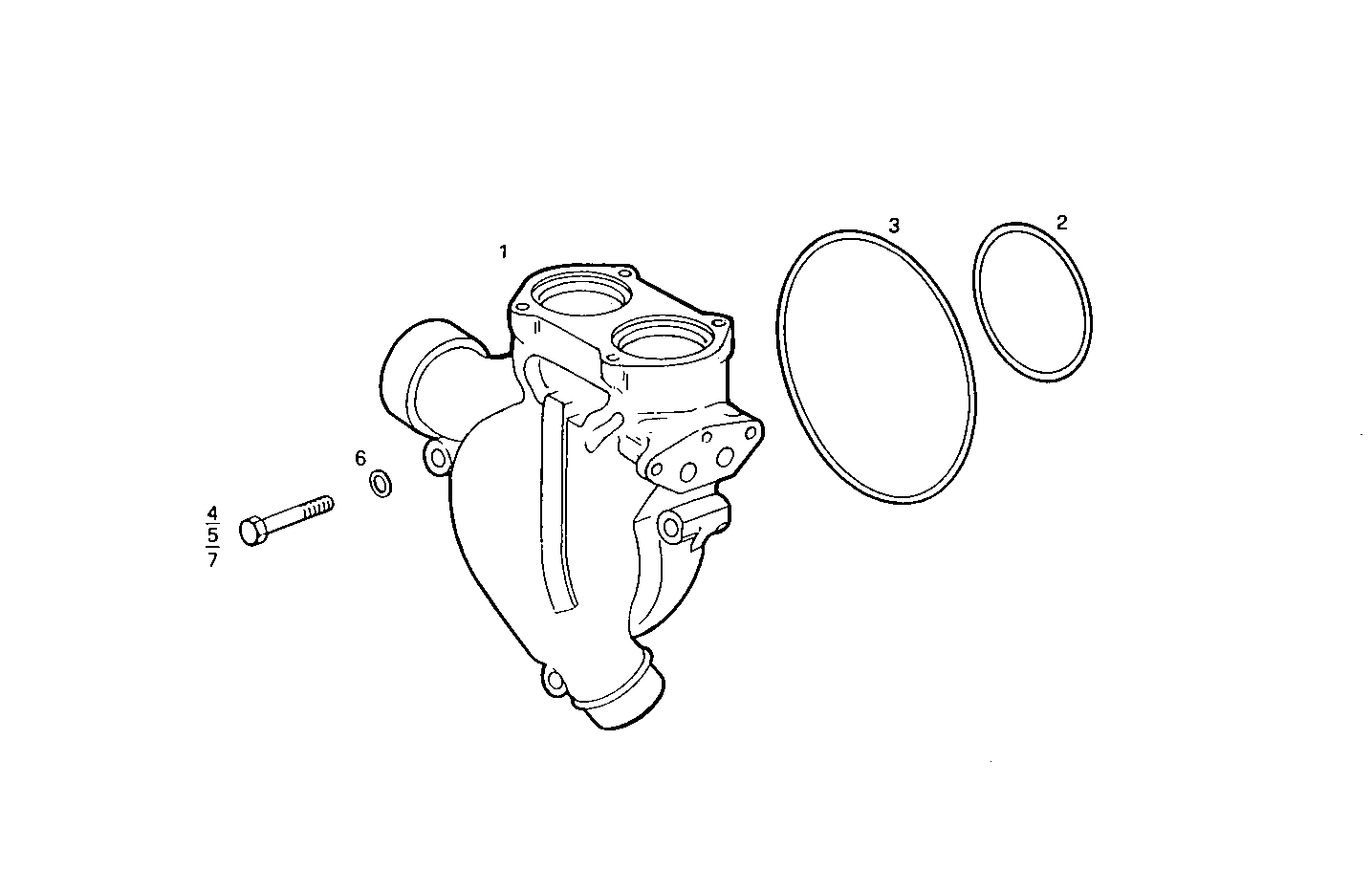 WATER PUMP - 8460SRi10.00A016 8460SRi10 parts diagram
