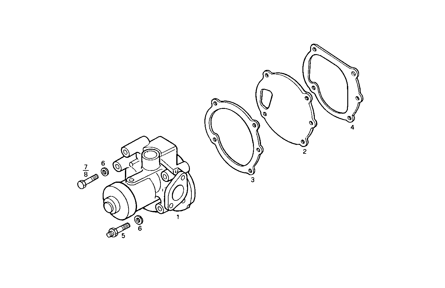 WATER PUMP - 8060SRC23.20 8060SRC23 parts diagram