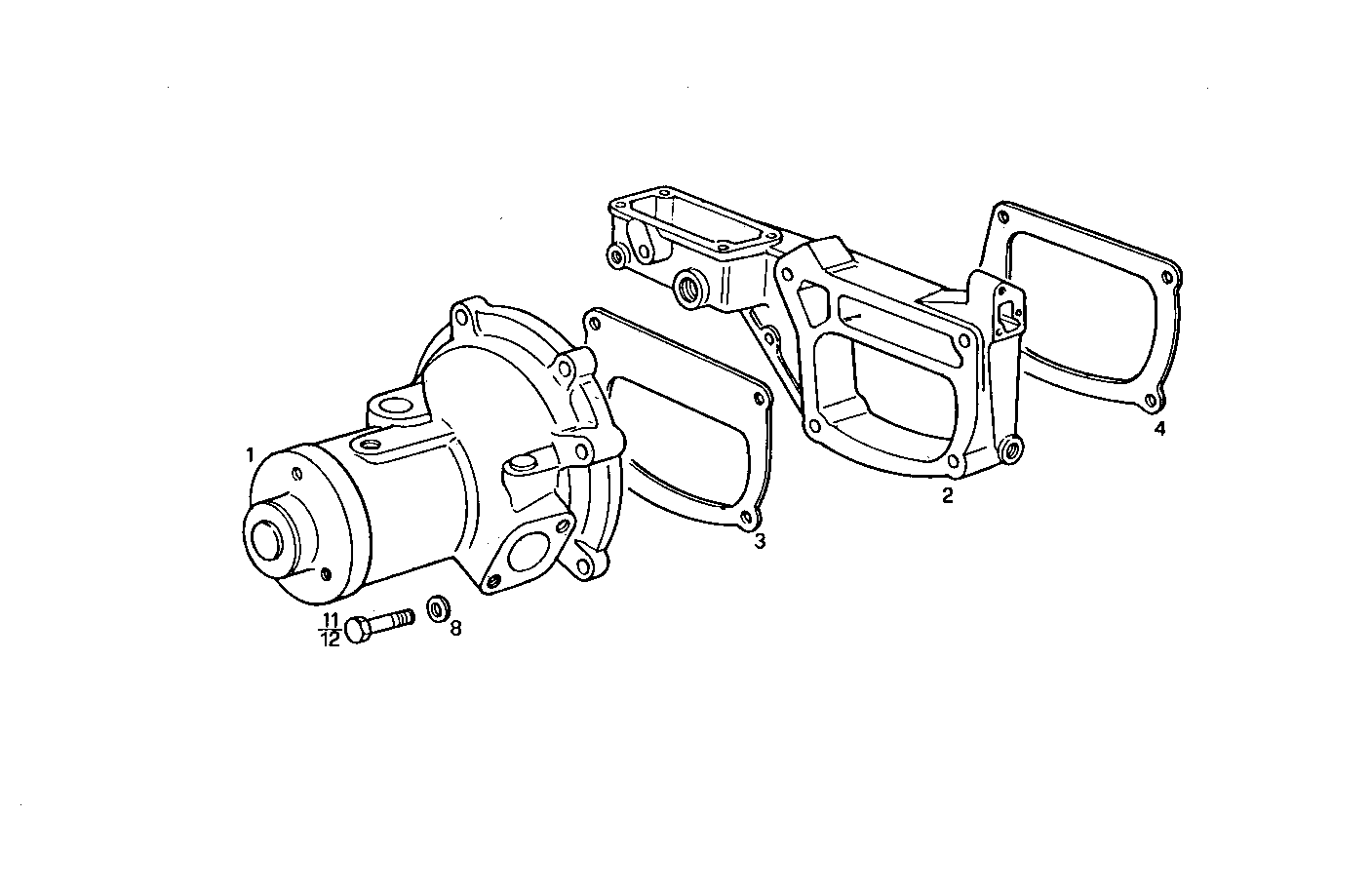 WATER PUMP - 8061C05.05A030 8061C05 parts diagram
