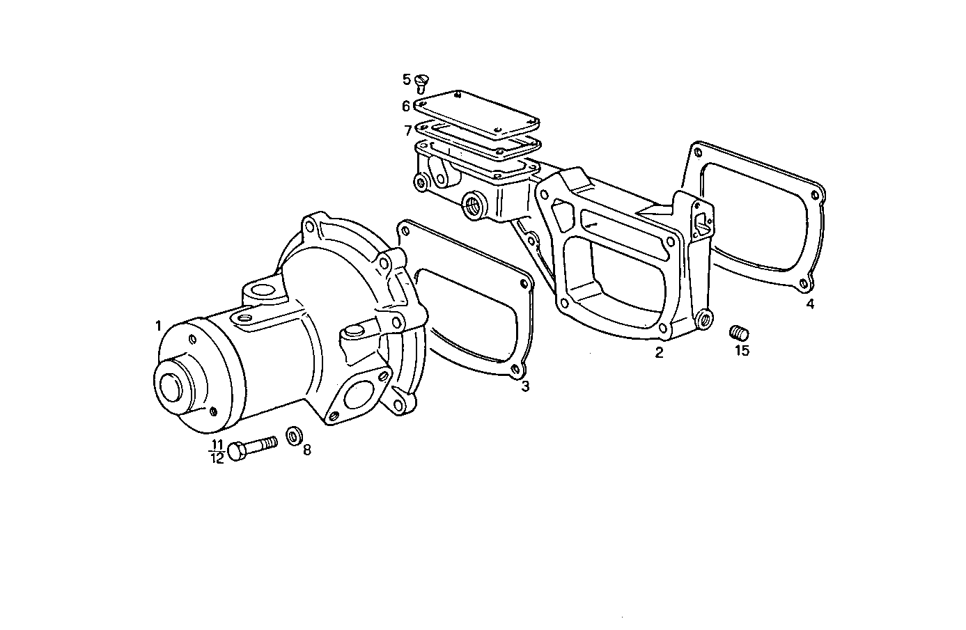 WATER PUMP - 8061C05.05 8061C05 parts diagram