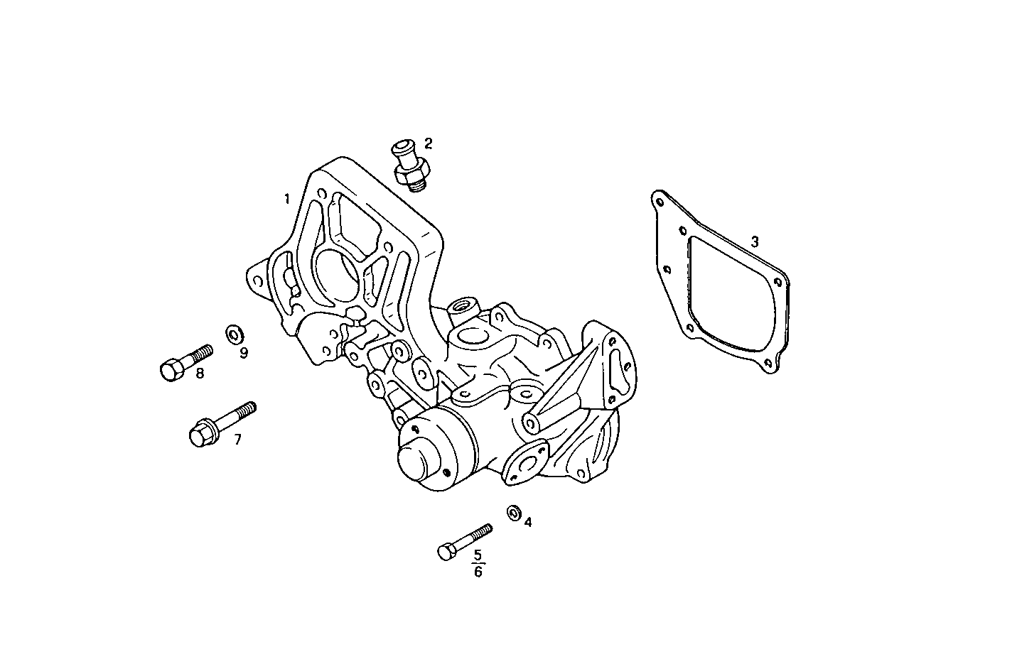 WATER PUMP - 8060SRC22.10 8060SRC22 parts diagram