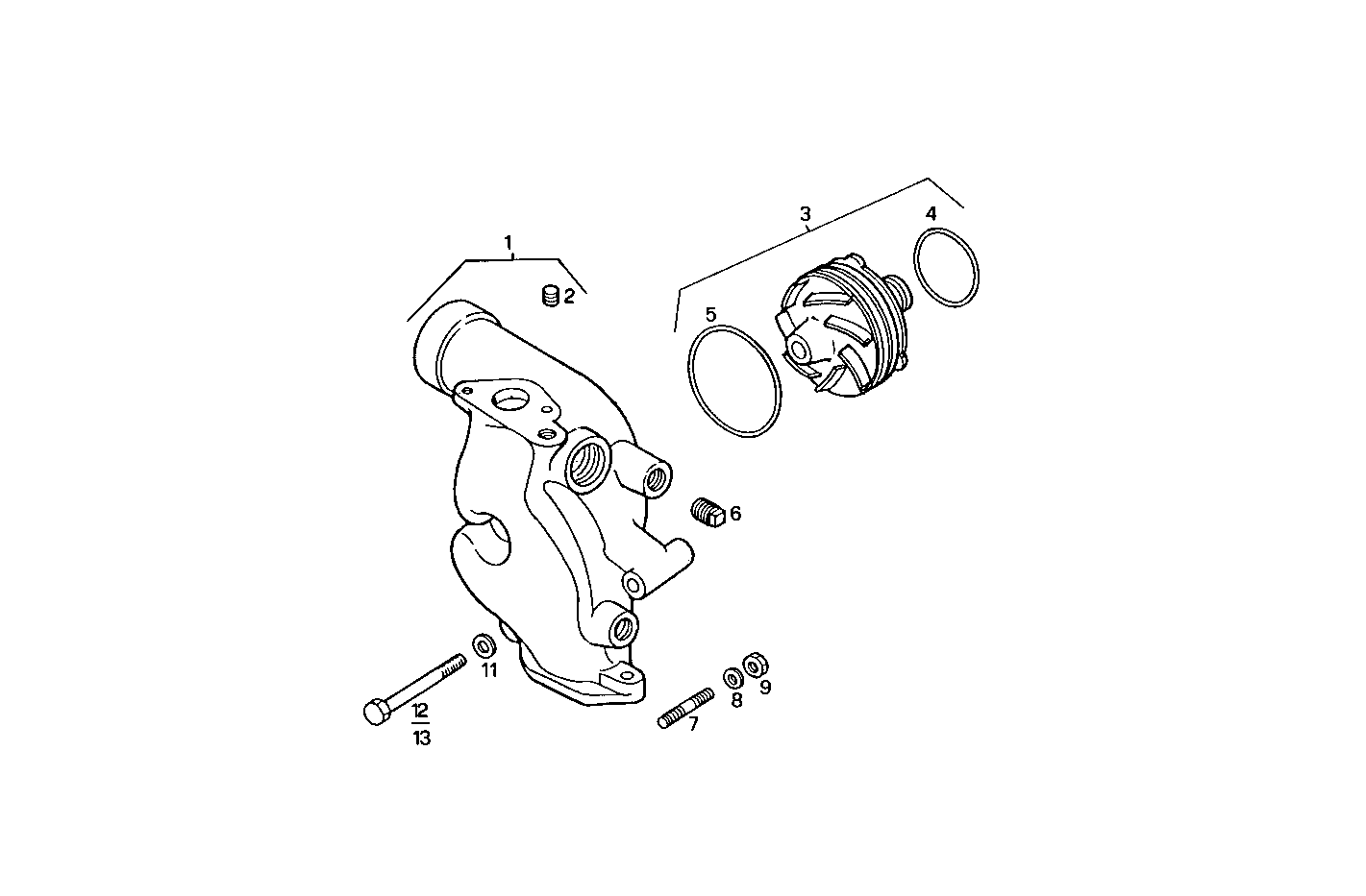 WATER PUMP - 8360SRC22.00 8360SRC22 parts diagram