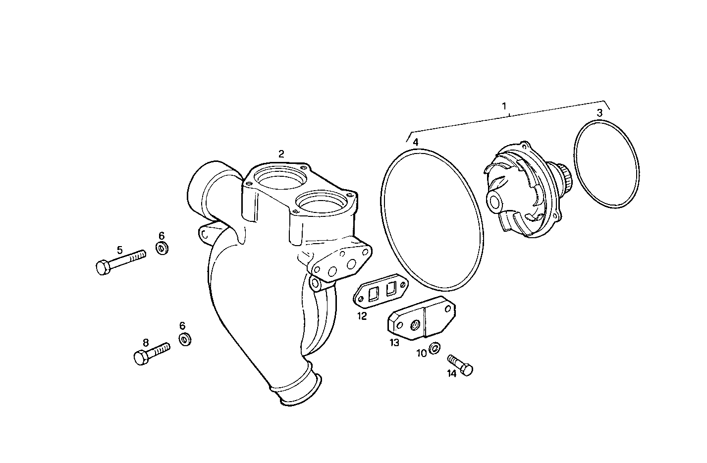 WATER PUMP - 8210SRM45.31 8210SRM45 parts diagram