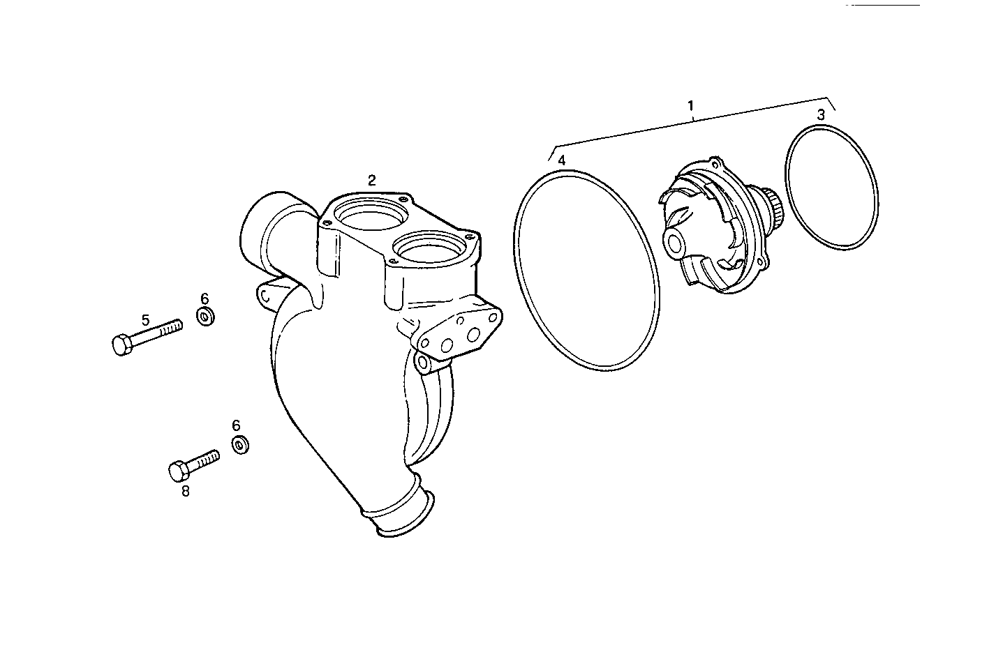 WATER PUMP - 8210SRC22.00 8210SRC22 parts diagram