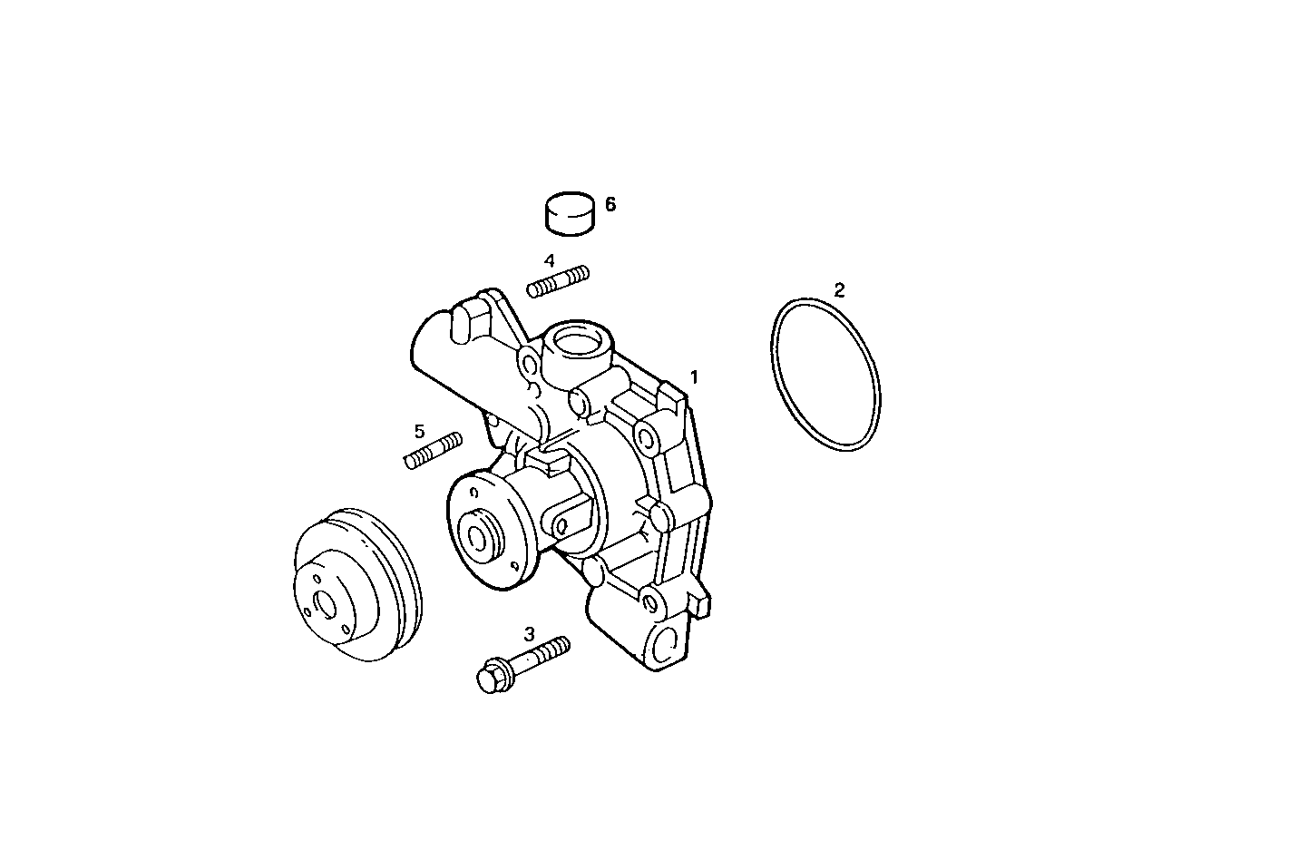 WATER PUMP - 8140SC23.00A005 8140SC23 parts diagram