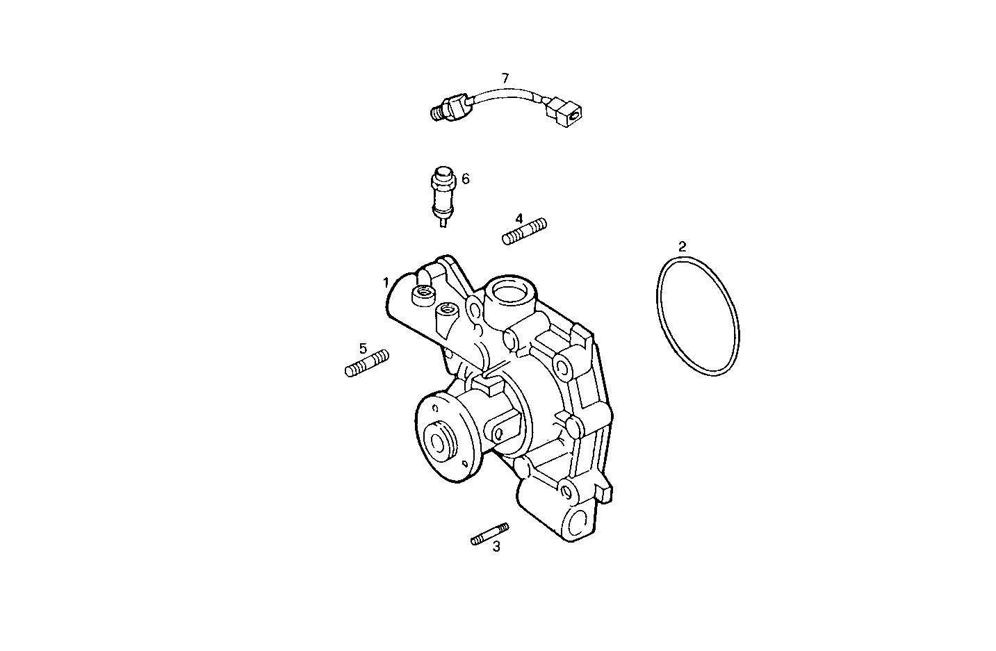 WATER PUMP - 8140SC00.60 8140SC00 parts diagram