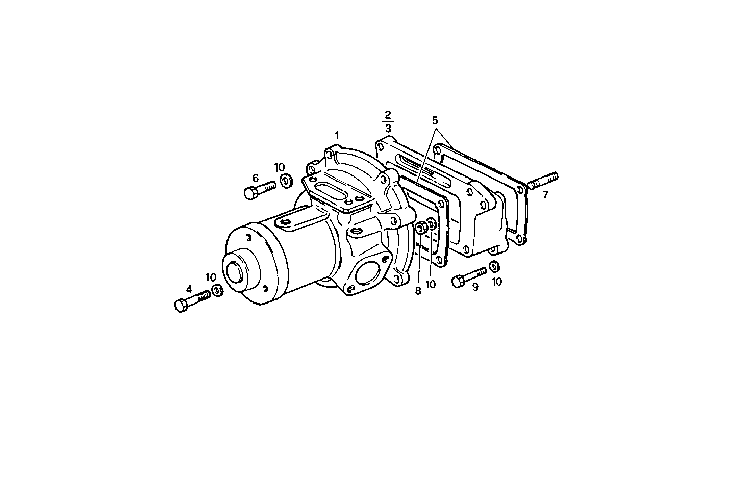 WATER PUMP - 8061M12.00 8061M12 parts diagram