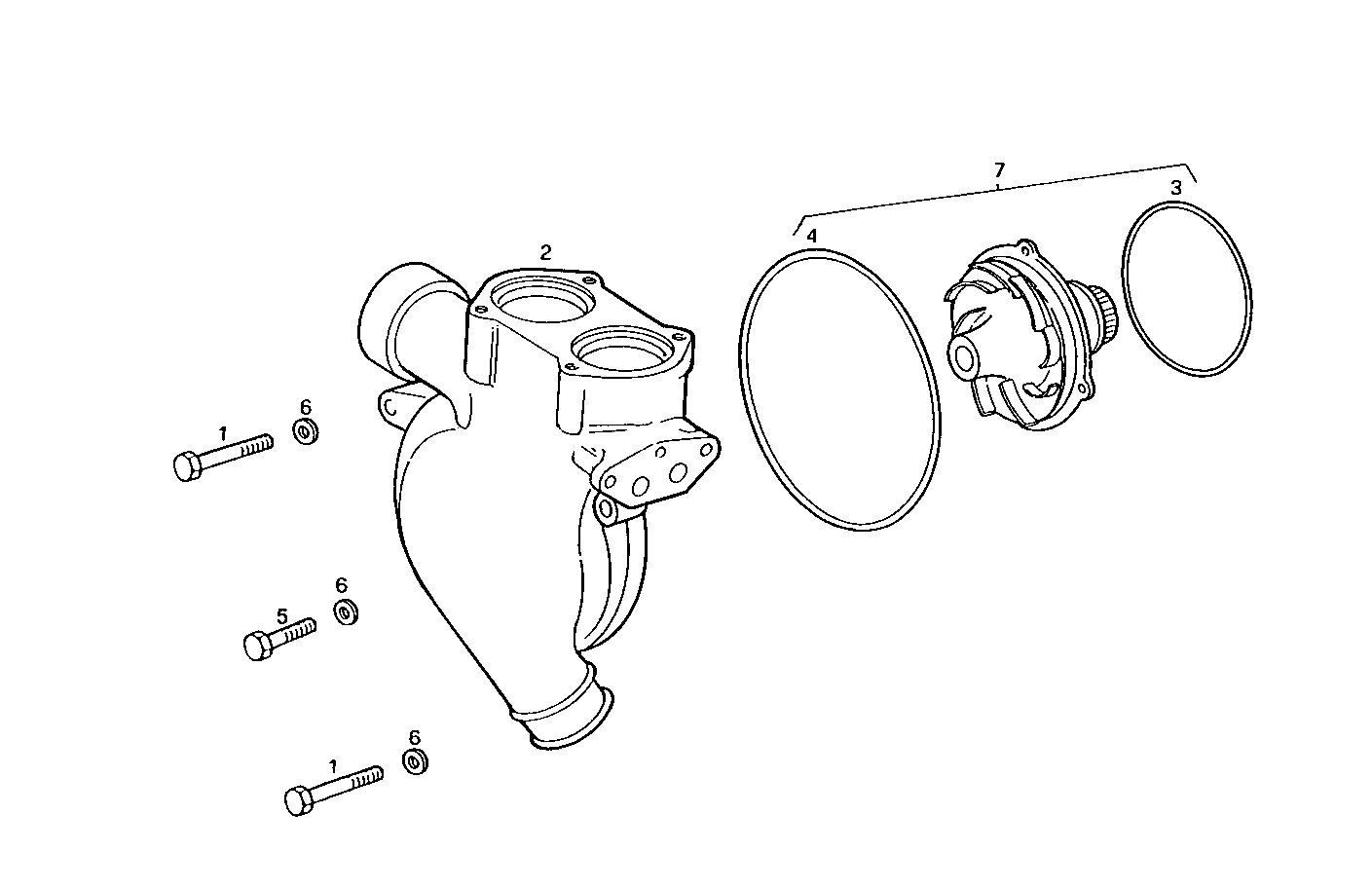 WATER PUMP - 8210SRC21.21 8210SRC21 parts diagram