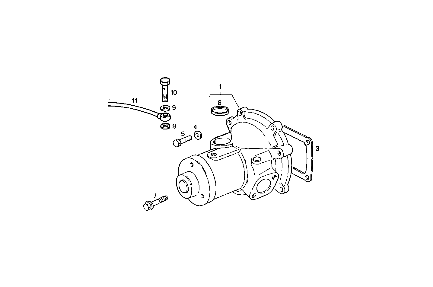 WATER PUMP - 8061SRi41.00 8061SRi41 parts diagram