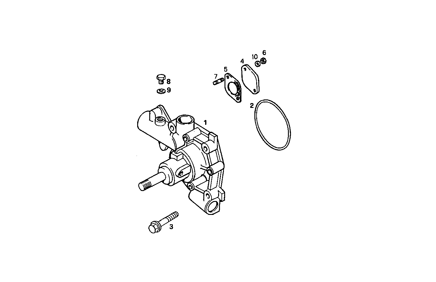 WATER PUMP - 8140SRM15.10 8140SRM15 parts diagram