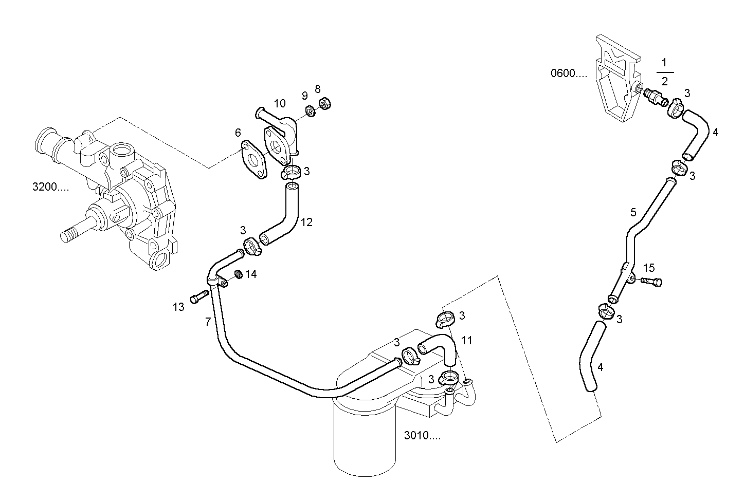 WATER LINES - 8140.43.3941 8140.43 parts diagram