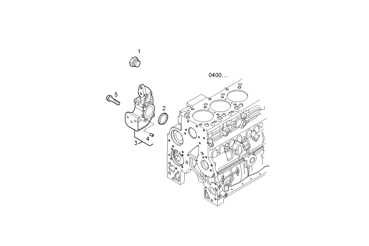 WATER LINES - F4GE0404B*D650 NEF 4 mechanic. - TIER 2 parts diagram