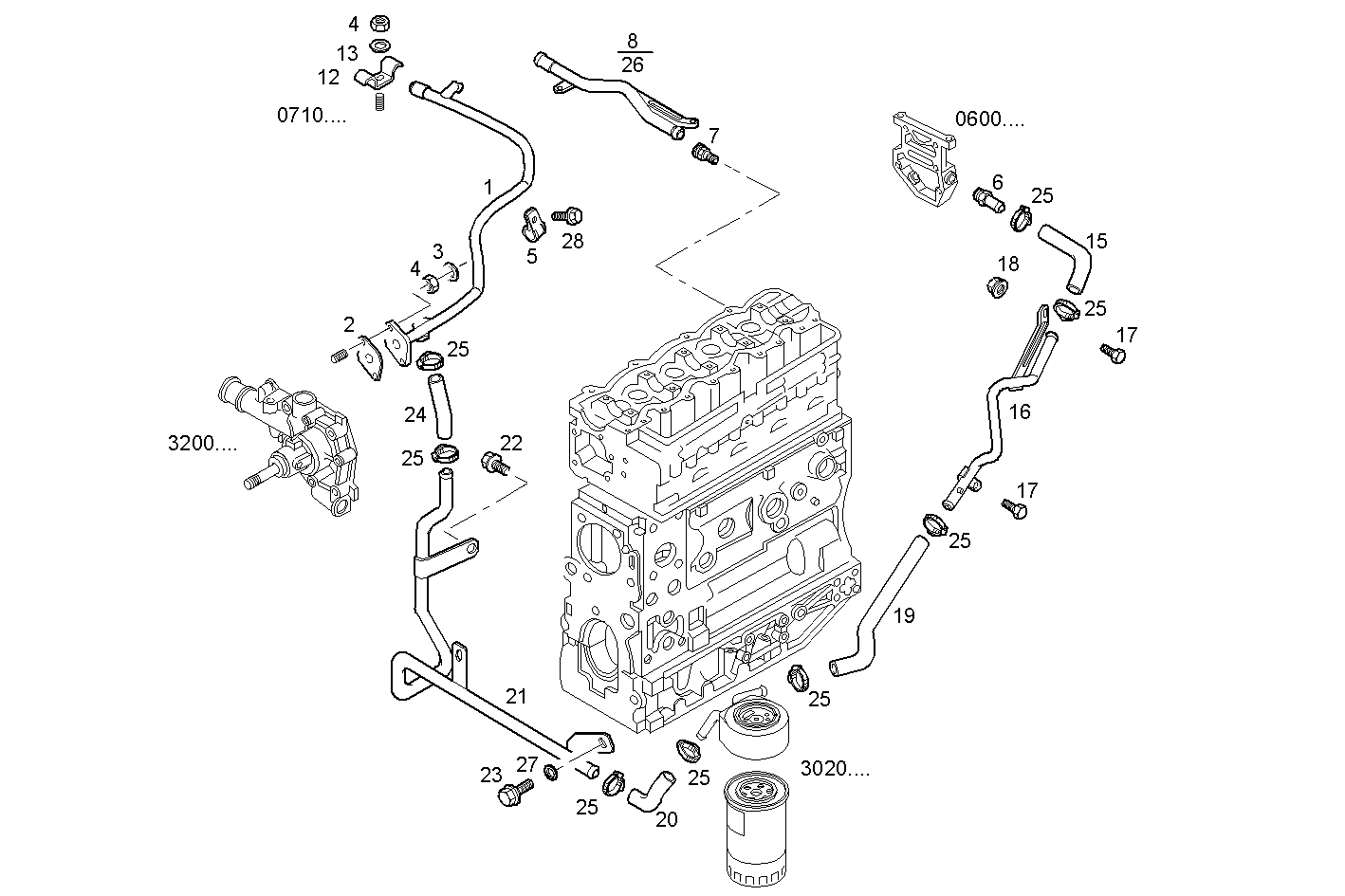 WATER LINES - 8149.03.4030 8149.03 CNG parts diagram