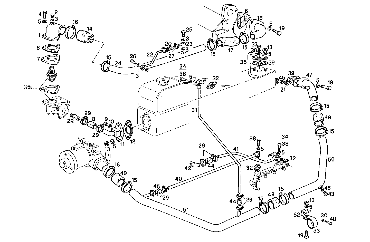 WATER LINES - 8041M08.01 8041M08 parts diagram
