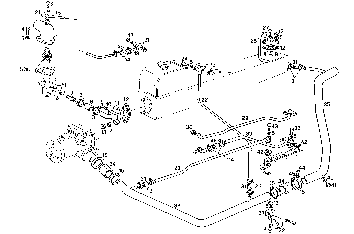 WATER LINES - 8061M12.22 8061M12 parts diagram