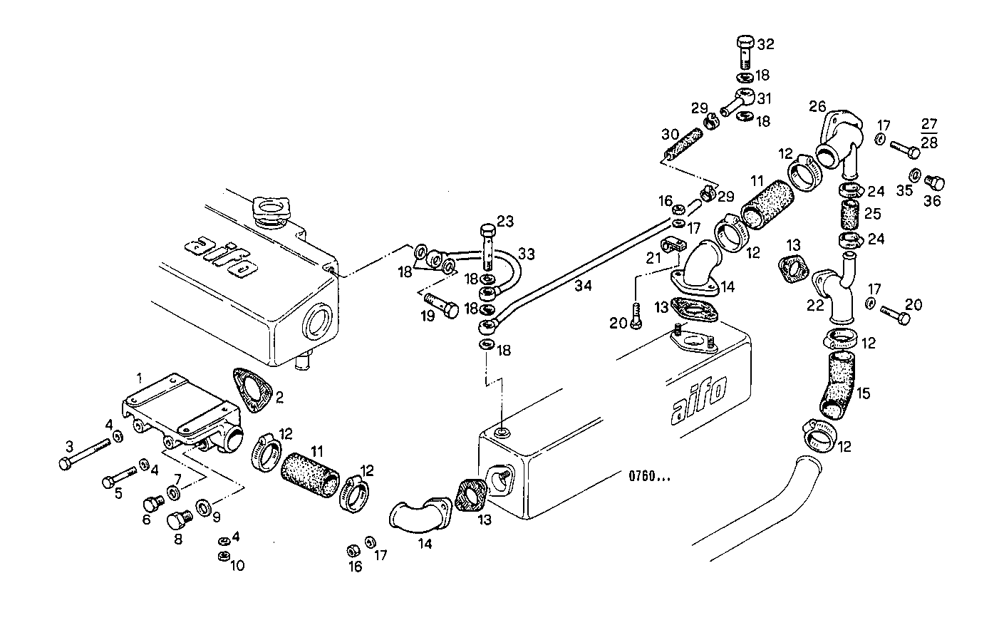 WATER LINES - 8061M14.01 8061M14 parts diagram
