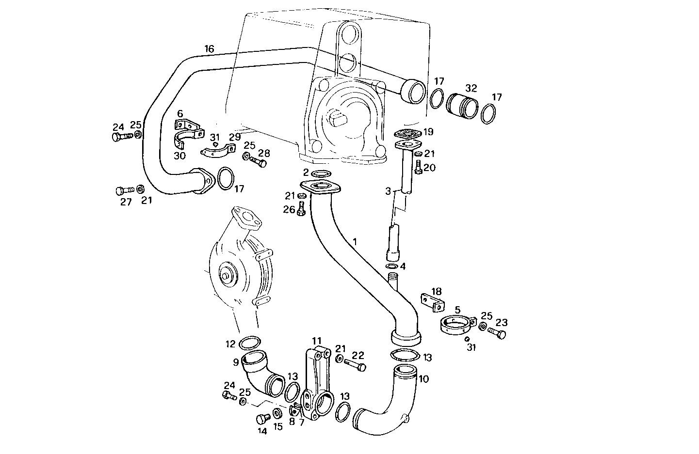 WATER LINES - 8281SRM70.11 8281SRM70 parts diagram