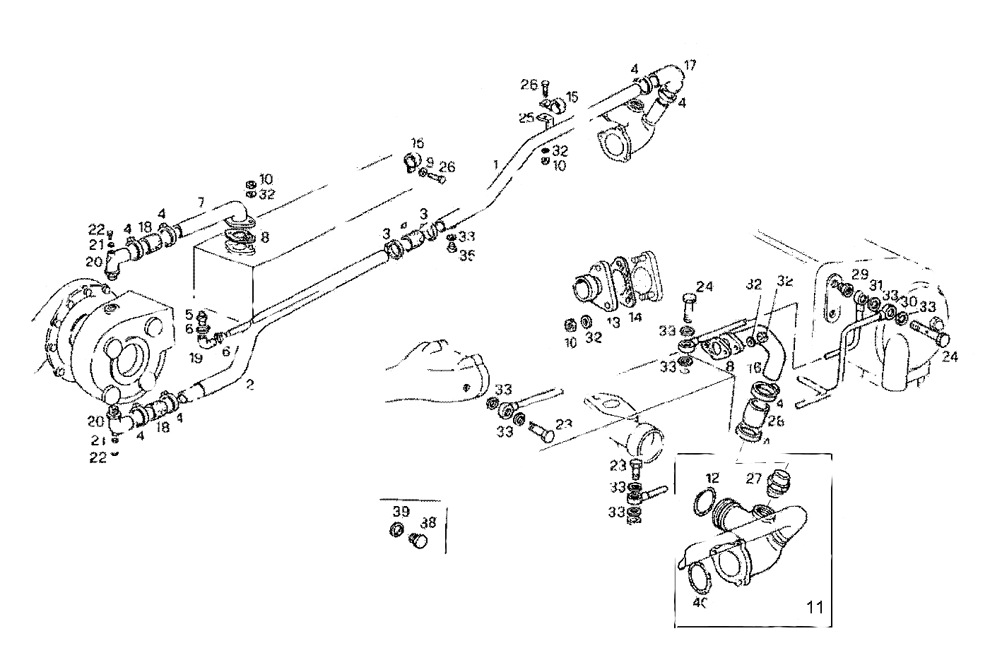 WATER LINES - 8210SRM36.11 8210SRM36 parts diagram