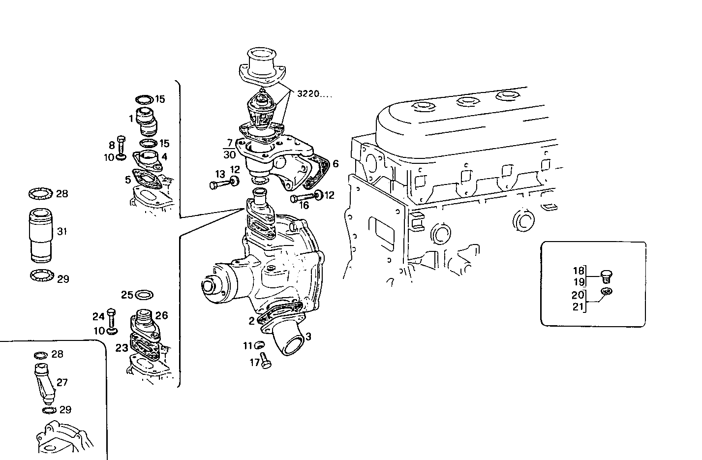 WATER LINES - 8041M08.01 8041M08 parts diagram