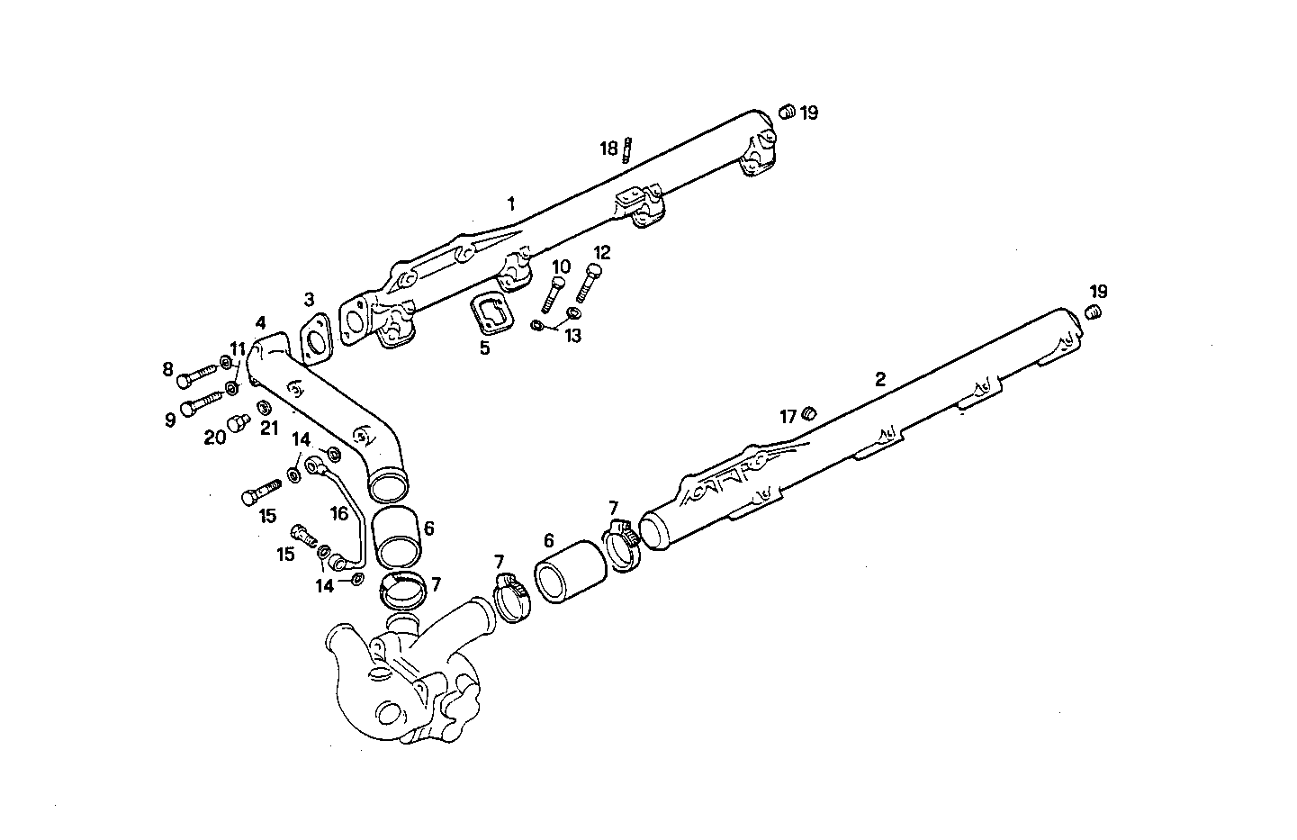 WATER LINES - 8281I03.00A803 8281I03 parts diagram