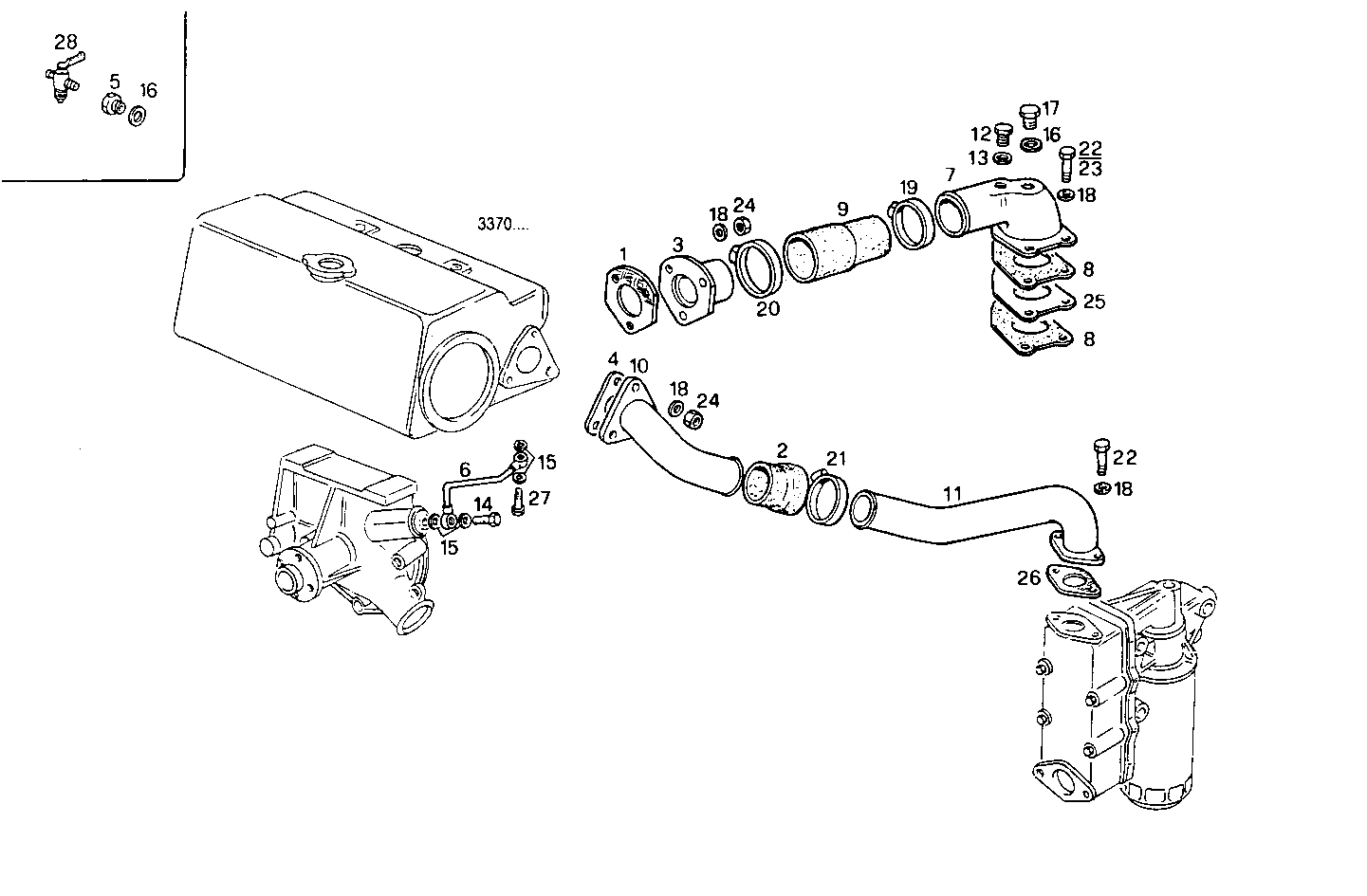 WATER LINES - 8361SRM38.11 8361SRM38 parts diagram
