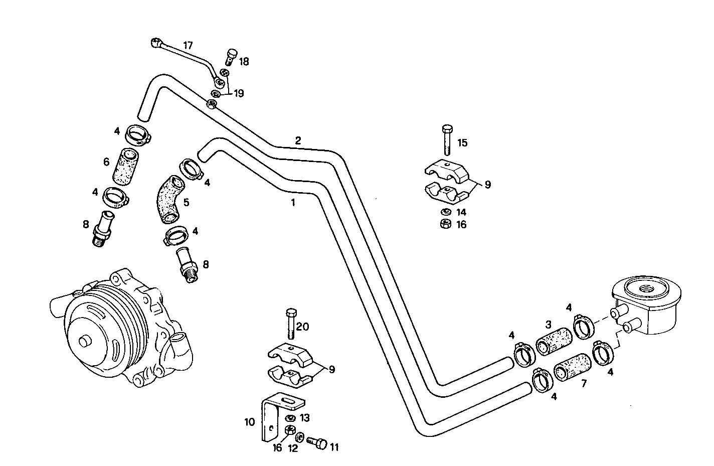 WATER LINES - 7450G86.05C001 7450G86 parts diagram