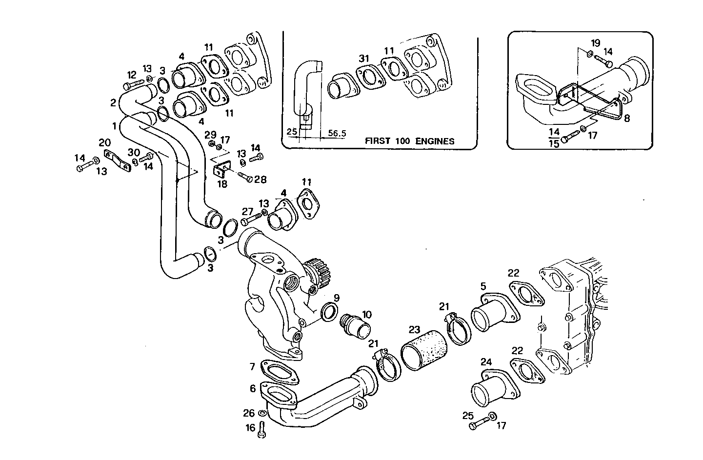 WATER LINES - 8361SRI12.00A800 8361SRI12 parts diagram